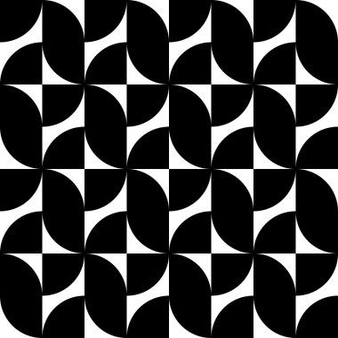 siyah ve beyaz geometrik seamless modeli, arka plan.