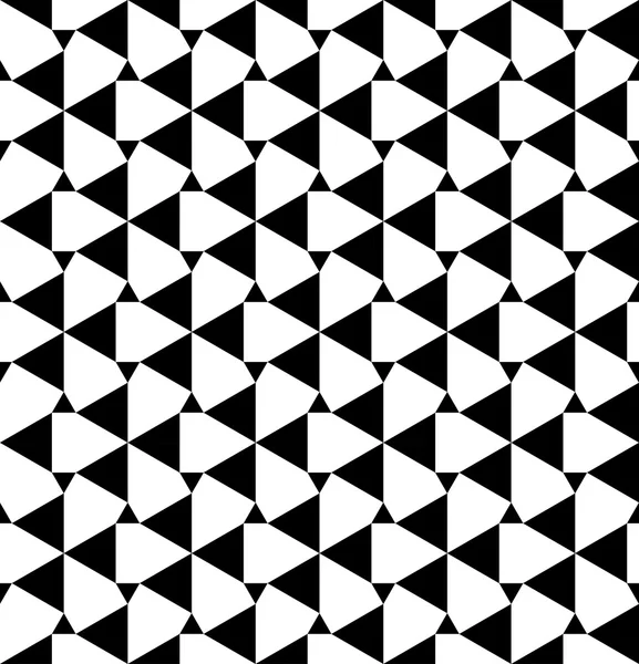 Siyah ve beyaz geometrik Dikişsiz desen üçgen, arka plan ile.