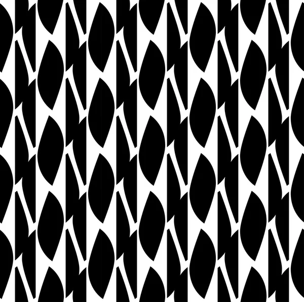 Black and white geometric seamless pattern, abstract background. — Stock Vector