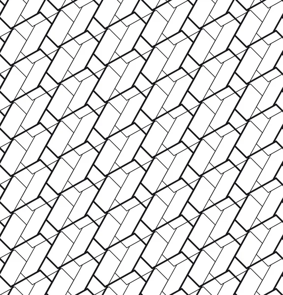 Sort og hvid geometrisk sømløse mønster moderne stilfuld med linje, abstrakt baggrund . – Stock-vektor