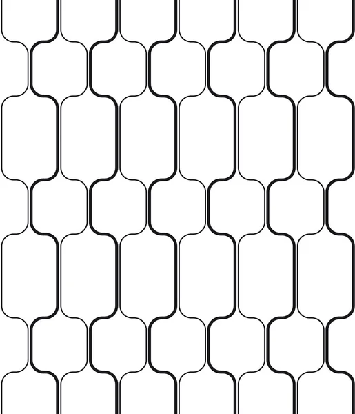 Siyah ve beyaz geometrik seamless modeli modern çizgiyle, arka plan şık. — Stok Vektör