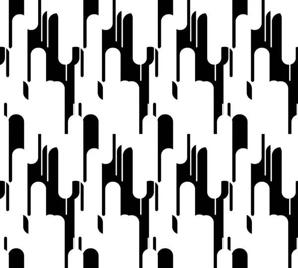 黒と白の幾何学的なシームレス パターン モダンなスタイリッシュな抽象的な背景. — ストックベクタ