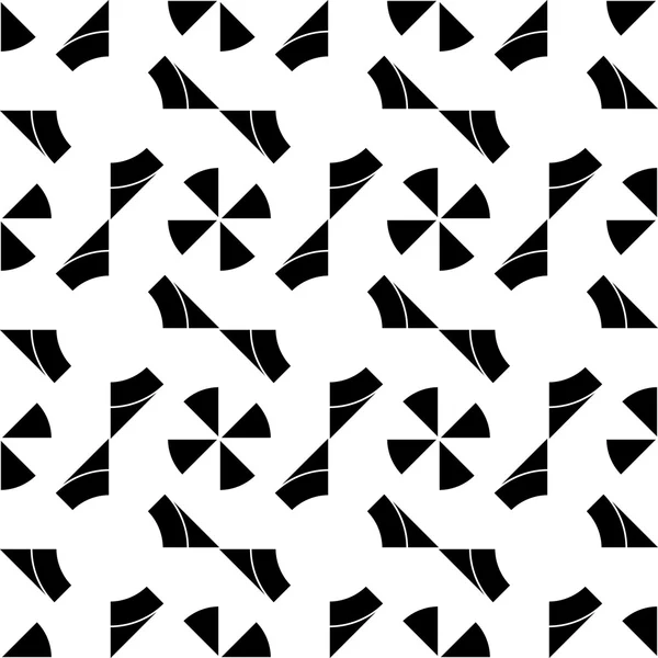 Modello geometrico senza cuciture in bianco e nero, sfondo astratto . — Vettoriale Stock