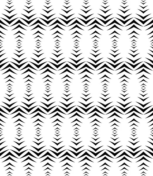 Black and white geometric seamless pattern with chevron, abstract background. — Stock Vector