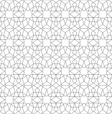 Siyah ve beyaz çizgi, arka plan ile geometrik seamless modeli.