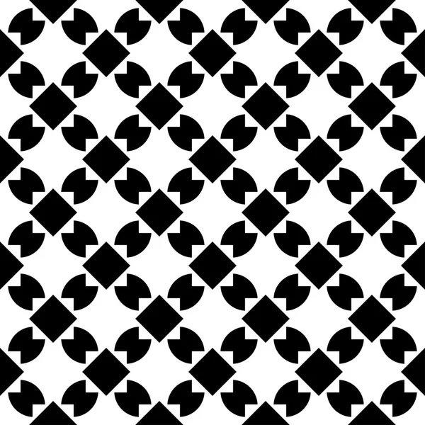 Motif géométrique sans couture noir et blanc, fond abstrait . — Image vectorielle