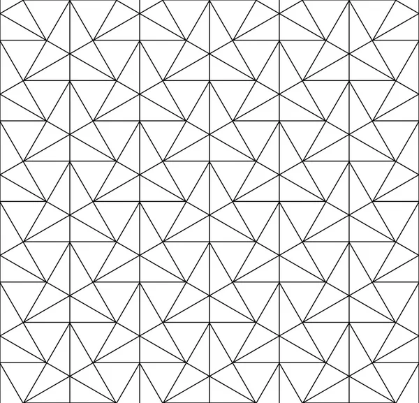 Černá a bílá geometrický vzor bezešvé s line a trojúhelník, abstraktní pozadí. — Stockový vektor