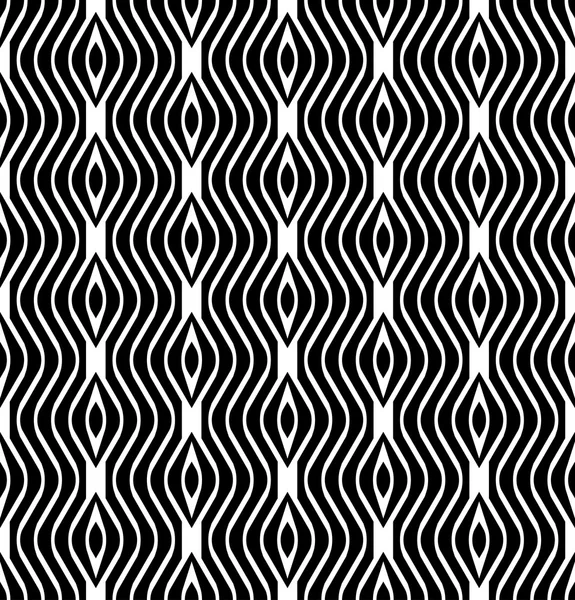 Sort og hvid geometrisk sømløse mønster, abstrakt baggrund . – Stock-vektor