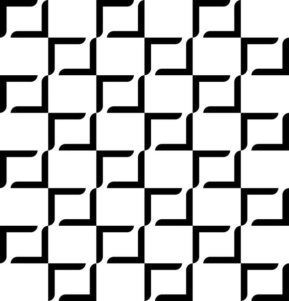 Modèle géométrique sans couture noir et blanc moderne élégant, fond abstrait . — Image vectorielle