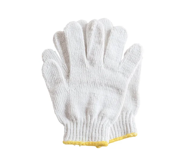 Cotton gloves on white background. — Stock Photo, Image