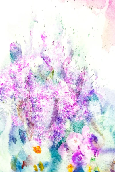 Blume Aquarell Illustration. — Stockfoto