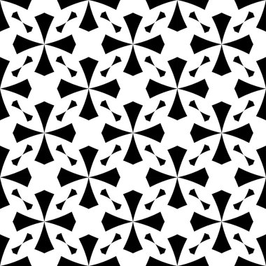 siyah ve beyaz geometrik seamless modeli, arka plan.