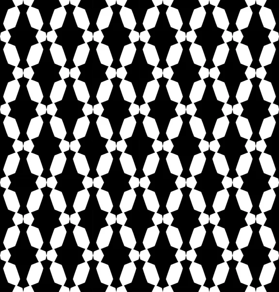 Black and white geometric seamless pattern, abstract background. — Stock Vector