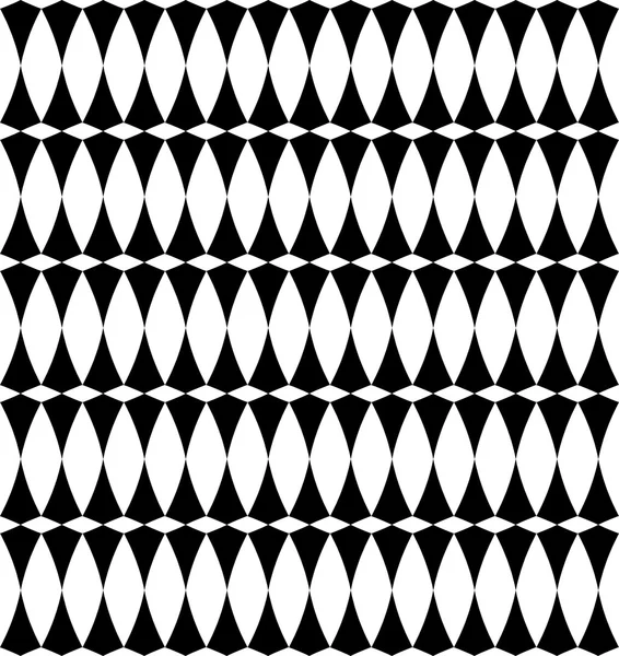 Motif géométrique sans couture noir et blanc, fond abstrait . — Image vectorielle