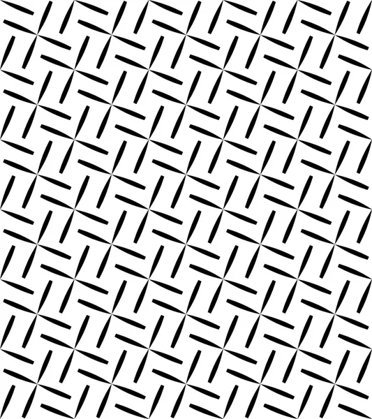 Black and white geometric seamless pattern, abstract background. — Stock Vector