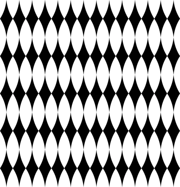 Černé a bílé geometrický vzor bezešvé s diamantem, abstrac — Stockový vektor