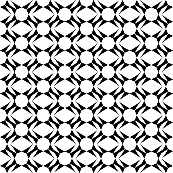 Zwart-wit geometrische naadloze patroon, abstracte achtergrond. — Stockvector