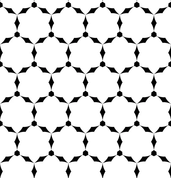 Patrón geométrico sin costura en blanco y negro, fondo abstracto . — Vector de stock