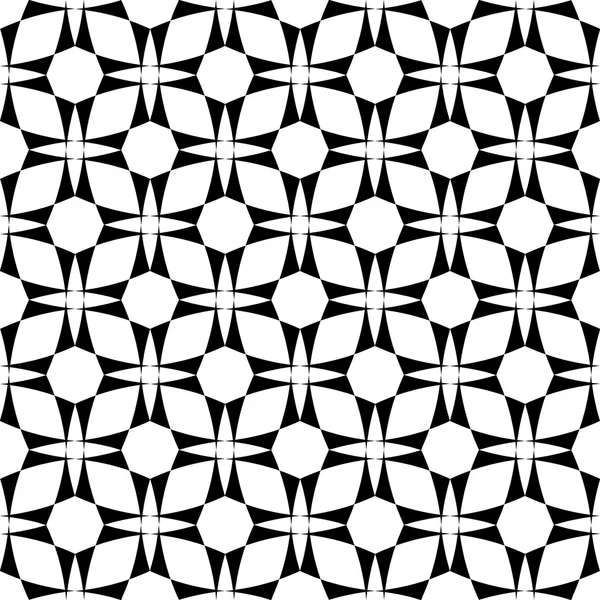 Fekete-fehér geometriai varrat nélküli mintát, absztrakt háttér. — Stock Vector