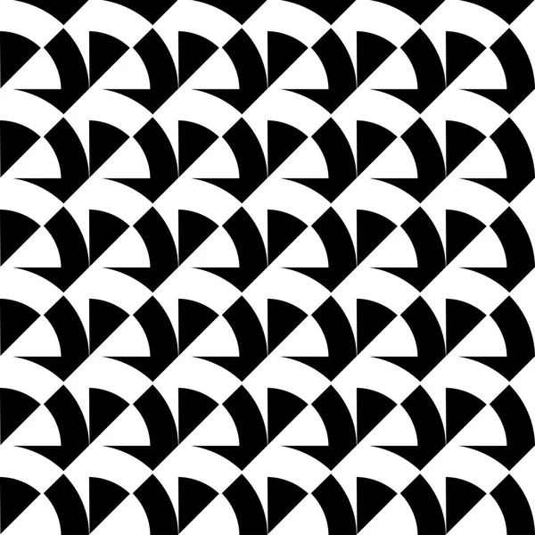 Motif géométrique sans couture noir et blanc, fond abstrait . — Image vectorielle