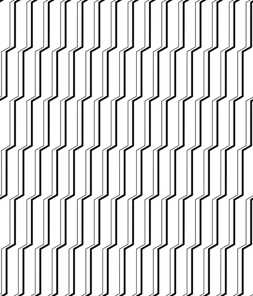 Czarno-biały wzór geometryczny bezszwowe nowoczesne stylowe z linii, streszczenie tło. — Wektor stockowy