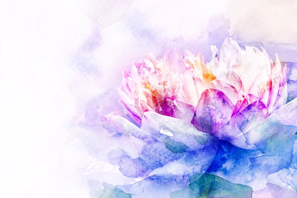 Bloem aquarel illustratie. — Stockfoto