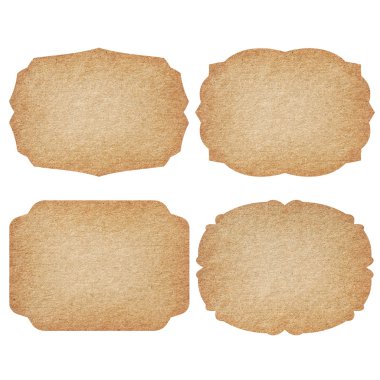 geri dönüşümlü kağıt etiket kümesi.