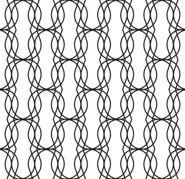 siyah ve beyaz geometrik seamless modeli soyut b hattı ile