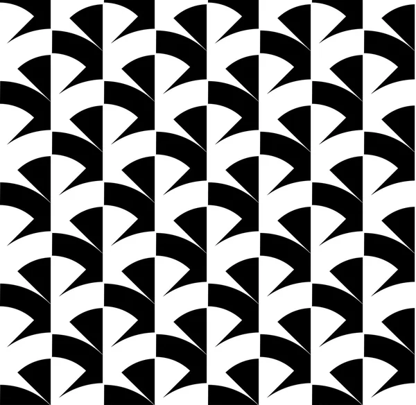 Motif géométrique sans couture noir et blanc, fond abstrait . — Image vectorielle