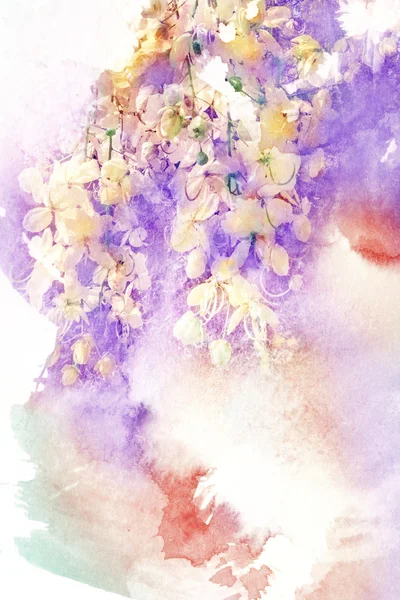 Illustration aquarelle fleur . — Photo