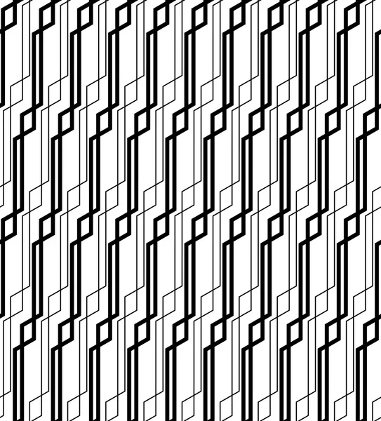 Schwarz-weiße geometrische nahtlose Muster modern stilvoll mit Linie. — Stockvektor