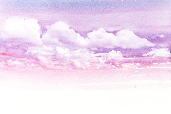 Illustration aquarelle du nuage . — Photo
