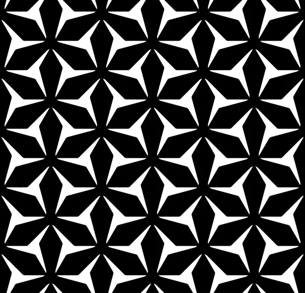 Patrón geométrico sin costura en blanco y negro, fondo abstracto . — Vector de stock