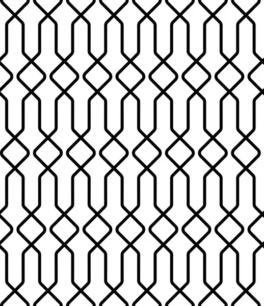 Patrón geométrico sin costura en blanco y negro con línea . — Archivo Imágenes Vectoriales