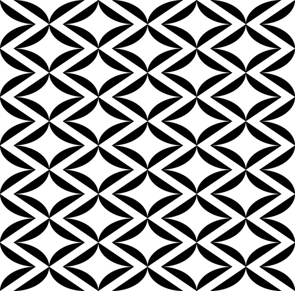 Black and white geometric seamless pattern, abstract background. — Stock Vector