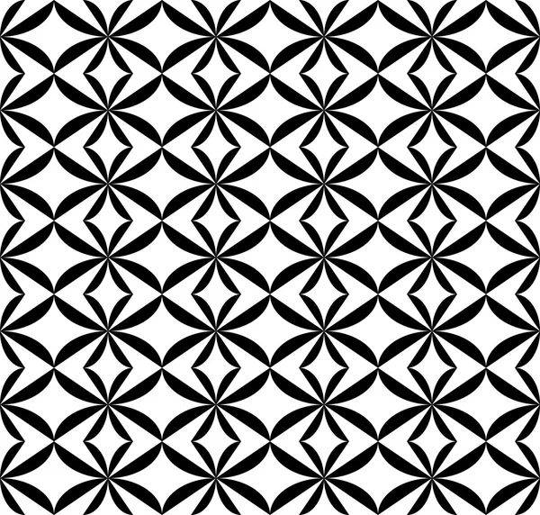 Black and white geometric seamless pattern, abstract background. — Stock Vector