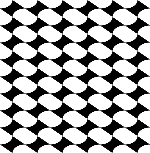 Black and white geometric seamless pattern, abstract background. — Stock Vector