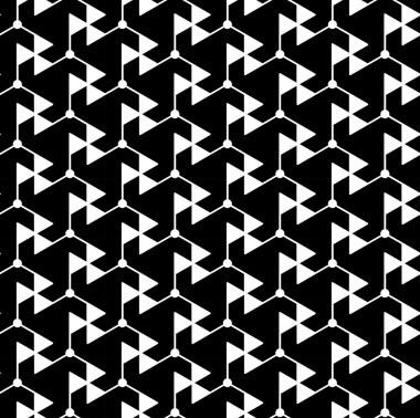 siyah ve beyaz geometrik seamless modeli, arka plan.