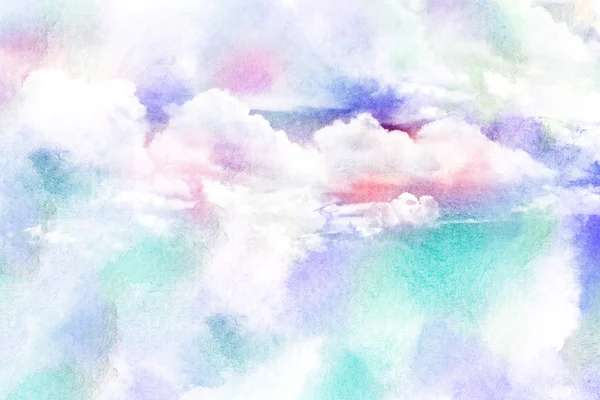 Watercolor illustration of cloud. — Stock Photo, Image