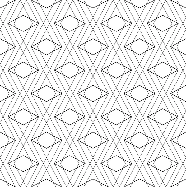 Patrón geométrico sin costura en blanco y negro, fondo abstracto . — Archivo Imágenes Vectoriales