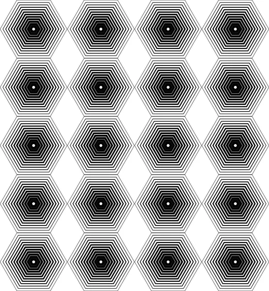 Motif géométrique sans couture noir et blanc, fond abstrait . — Image vectorielle