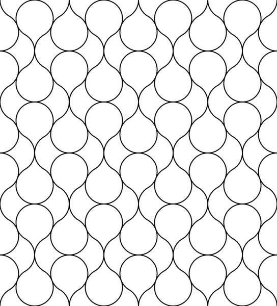 黒と白の幾何学的なシームレス パターン、抽象的な背景. — ストックベクタ