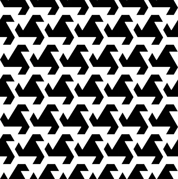 Black and white geometric seamless pattern, abstract background. — Stock Vector