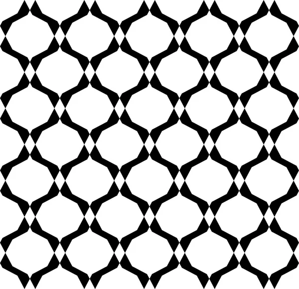 Black and white geometric seamless pattern, abstract background. — Stock Vector