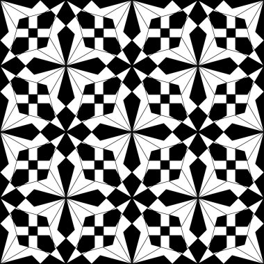 siyah ve beyaz geometrik seamless modeli, arka plan.