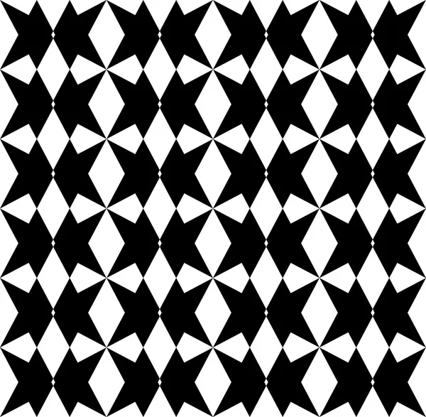 Patrón geométrico sin costura en blanco y negro, fondo abstracto . — Vector de stock