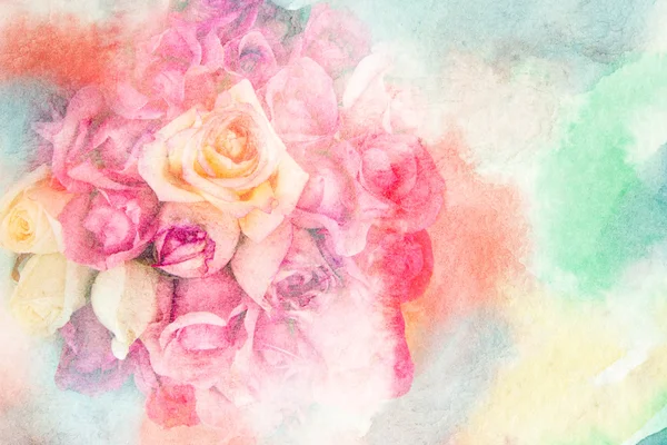 Illustration aquarelle fleur . — Photo