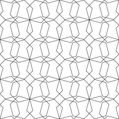 siyah ve beyaz geometrik seamless modeli, arka plan.