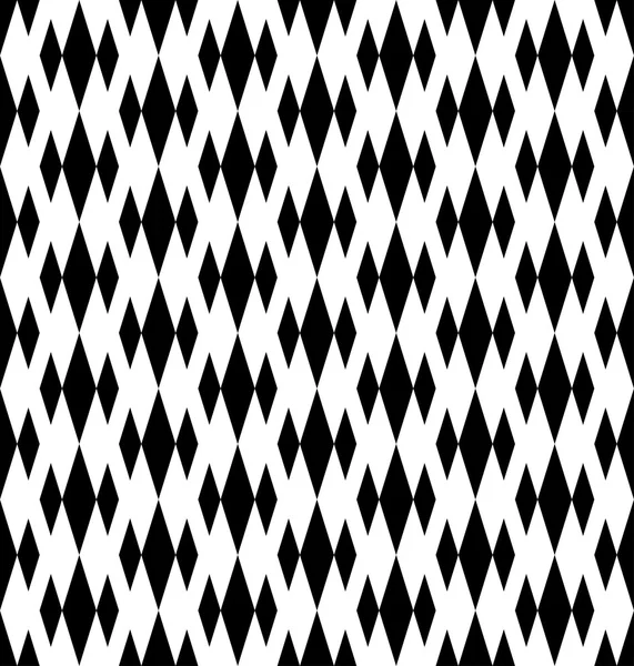 Svarta och vita geometriska seamless mönster, abstrakt bakgrund. — Stock vektor