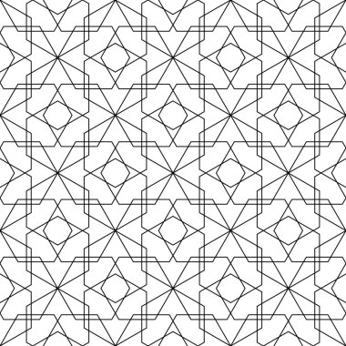 siyah ve beyaz geometrik seamless modeli, arka plan.